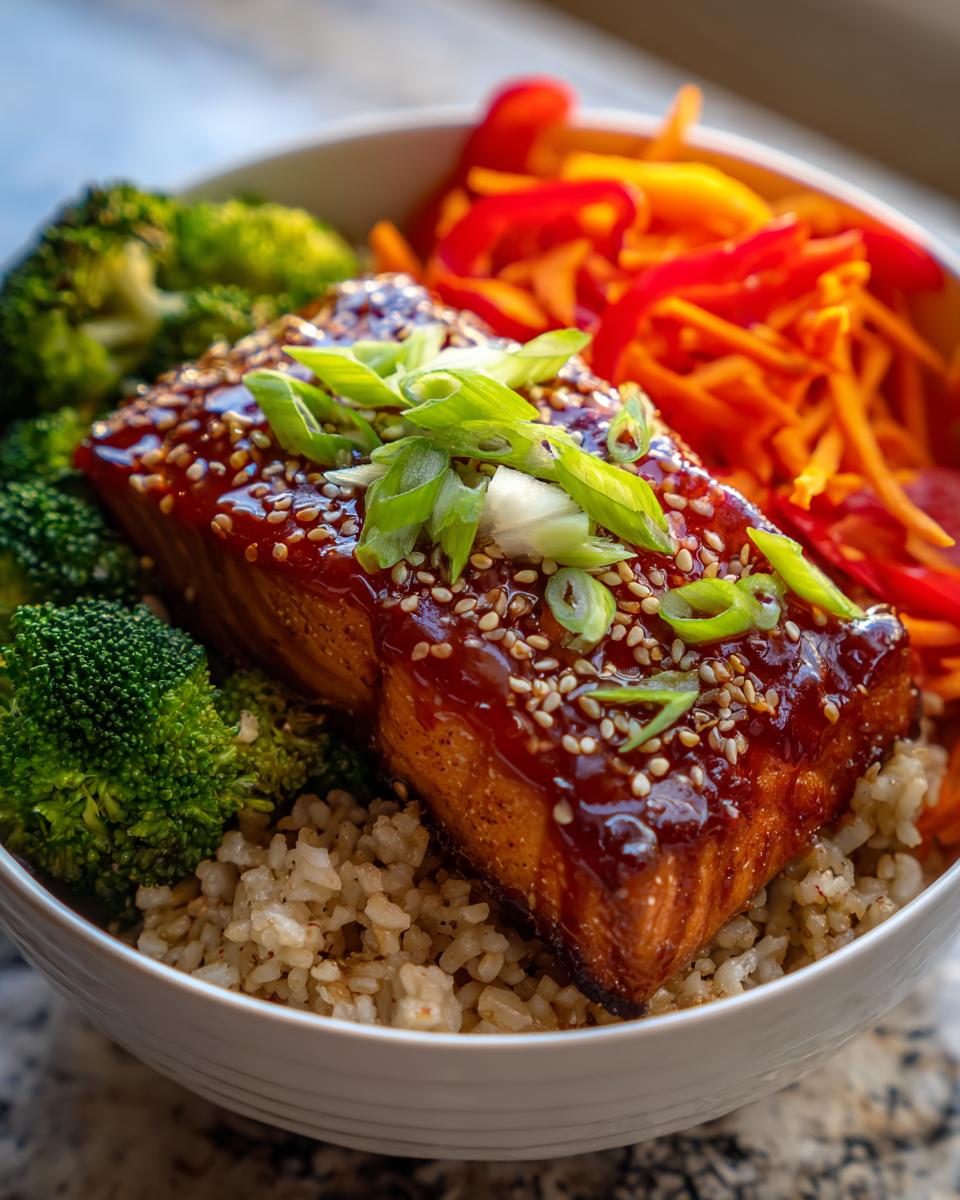 Sweet Chili Salmon Bowls - detail 2