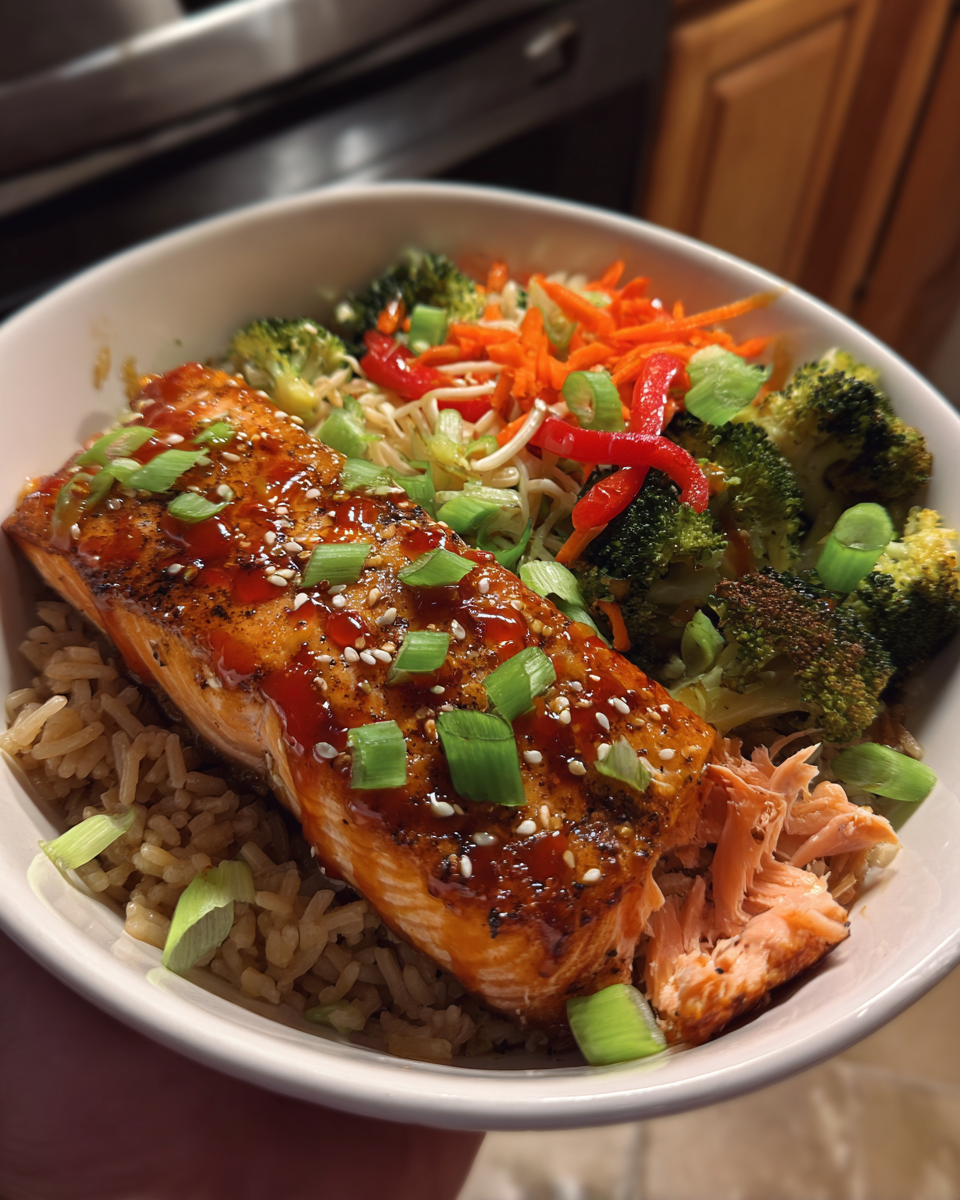 Sweet Chili Salmon Bowls - detail 3