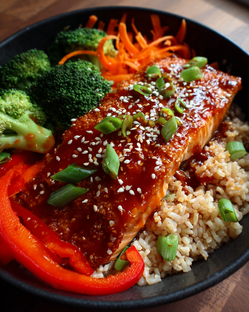 Sweet Chili Salmon Bowls - detail 4