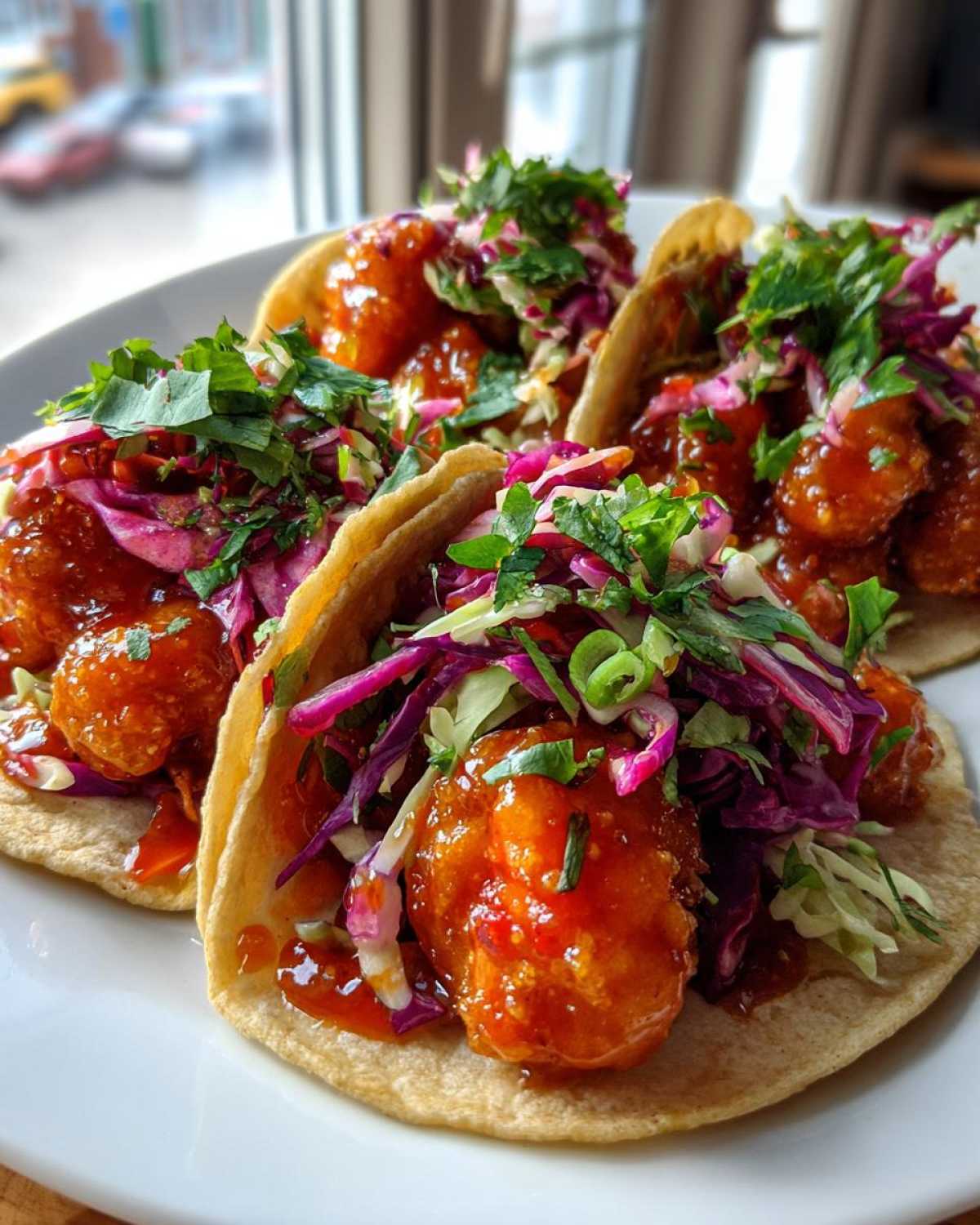 Sweet Chili Shrimp Tacos - detail 1