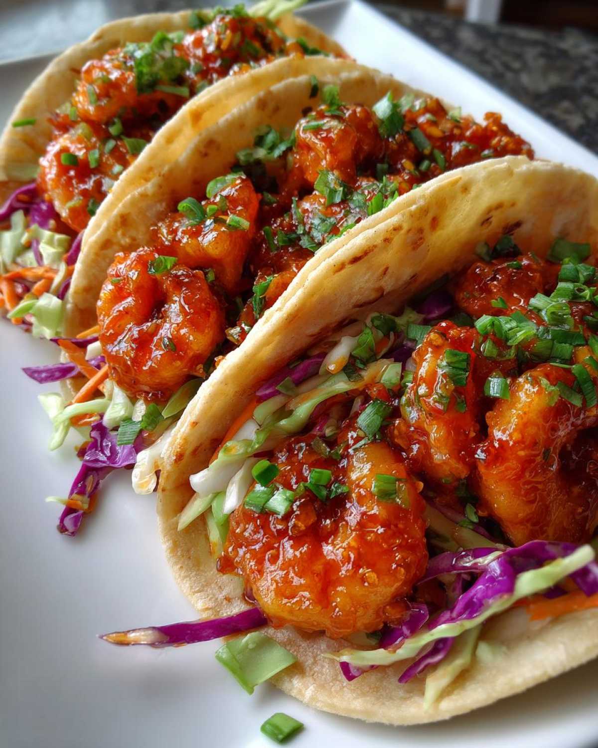 Sweet Chili Shrimp Tacos - detail 2