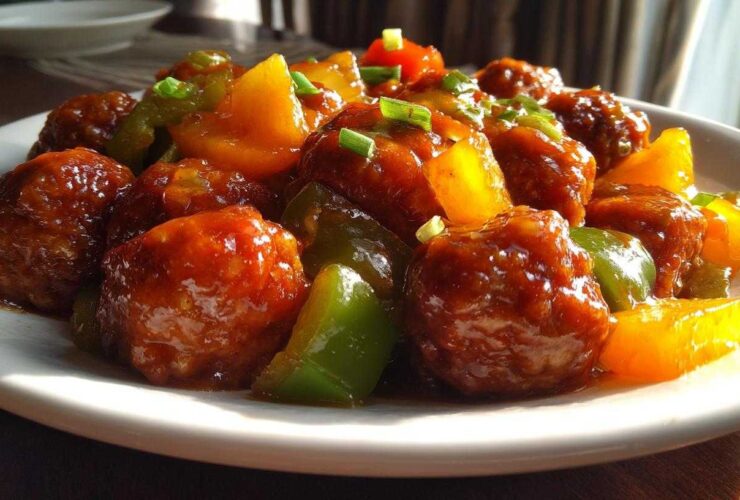 Sweet and Sour Chicken Meatballs