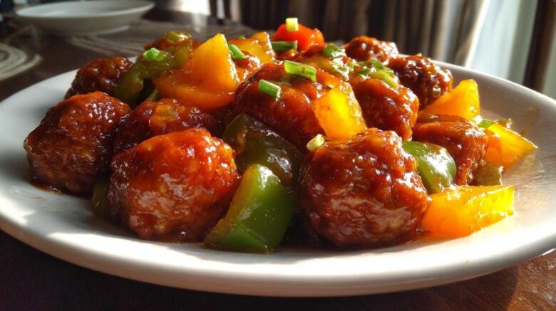 Sweet and Sour Chicken Meatballs