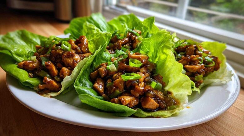 Teriyaki Chicken Lettuce Wraps