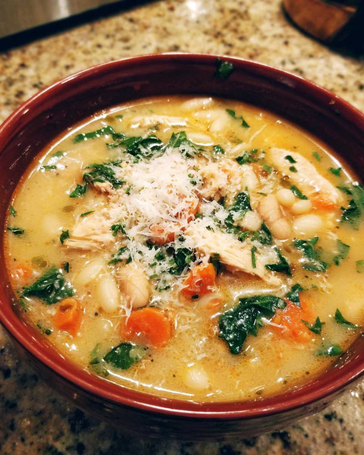 Tuscan White Bean Chicken Soup - detail 3
