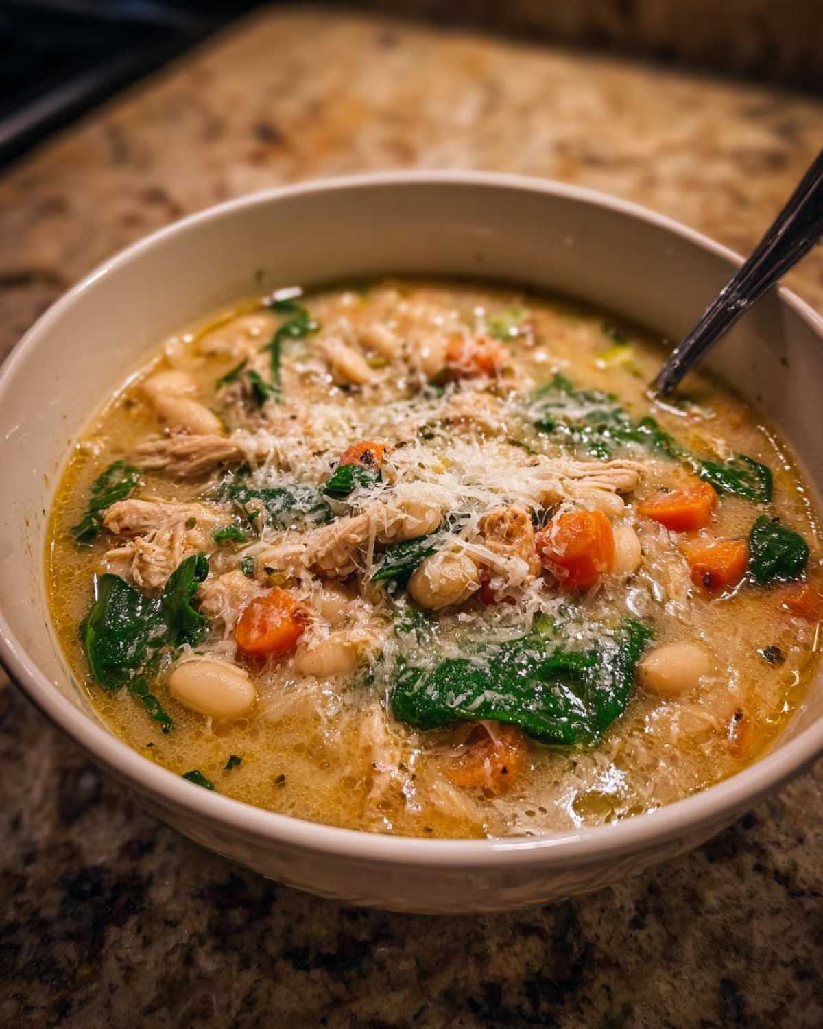 Tuscan White Bean Chicken Soup - detail 4