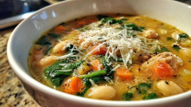 Tuscan White Bean Chicken Soup