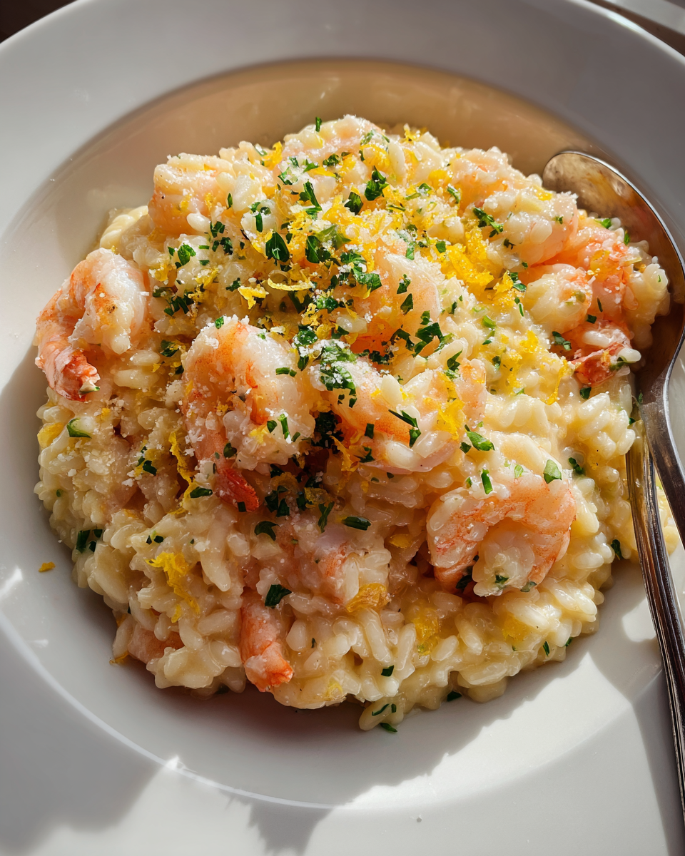 Zesty Lemon Shrimp Risotto - detail 1