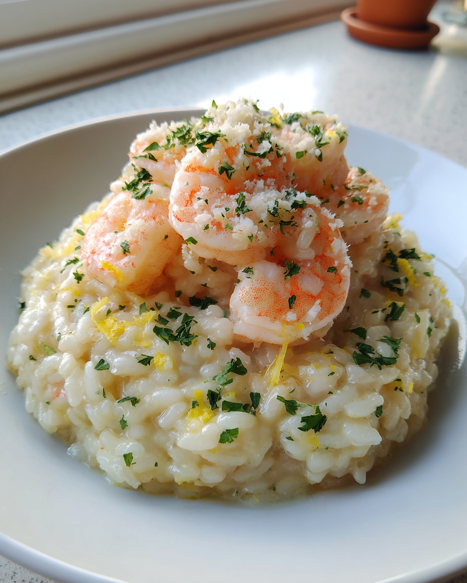 Zesty Lemon Shrimp Risotto - detail 2