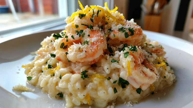 Zesty Lemon Shrimp Risotto